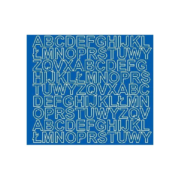 Adesivi Con Lettere Autoadesivi, 2 Cm, Blu Opaco-image