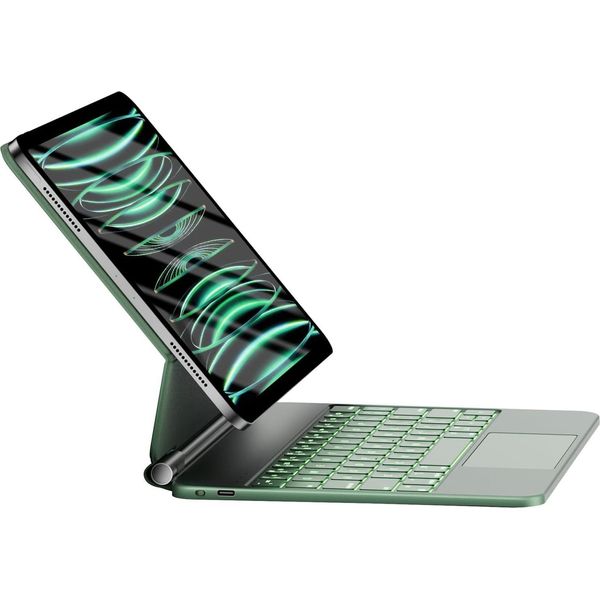 Case With Keyboard Hou For Ipad Air/Pro 11" 2025/2024 Qwertz Multi-Touch Backlit"-image