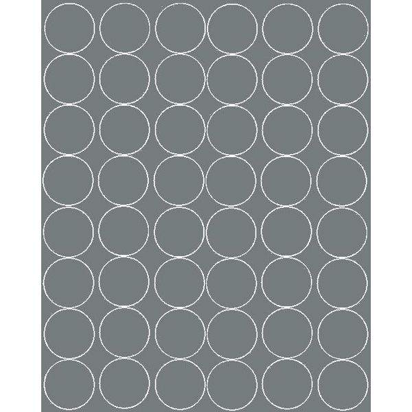 Adesivi Rotondi, Diametro 6 Cm, 48 Pezzi, Grigio Opaco-image