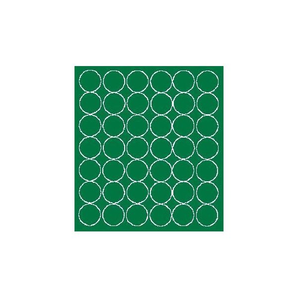 Adesivi Rotondi, Diametro 3 Cm, 42 Pezzi, Verde Opaco-image