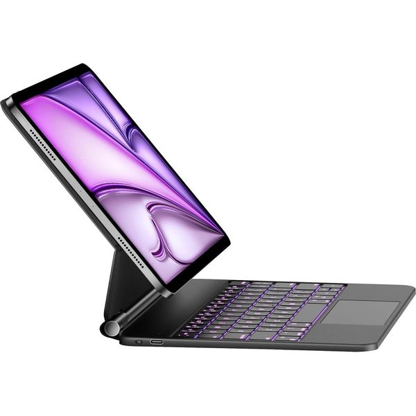 Case With Keyboard For Ipad Air/Pro 11" M3/M2 2025/2024 Hou Black Qwertz"-image