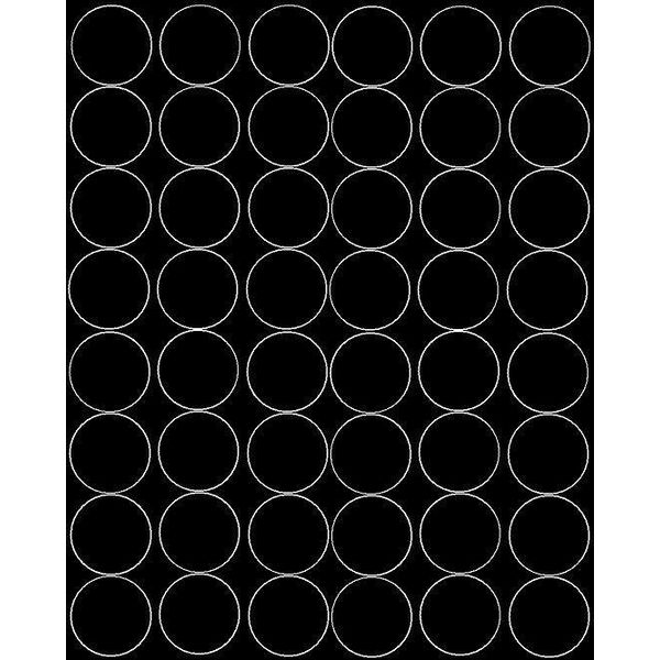 Adesivi Circolari, Diametro 6 Cm, 48 Pezzi, Nero Lucido-image