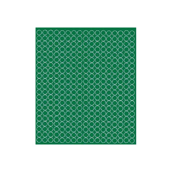 Adesivi Rotondi, Diametro 1 Cm, Puntini, 357 Pezzi, Verde Opaco-image
