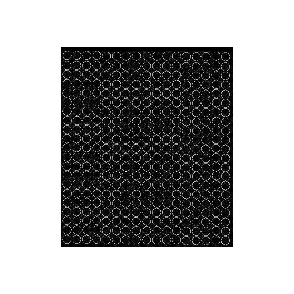 Adesivi Circolari, Diametro 1 Cm, Puntini, 357 Pezzi, Nero Lucido-image