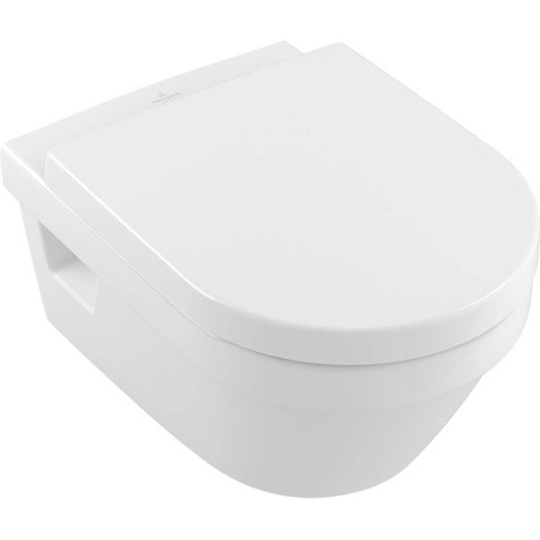Villeroy & Boch Omnia Architectura Wc-Combi-P. Bianco Directflush, Vaso Con Sportello Profondo E Sedile Sospeso Senza Bordo-image