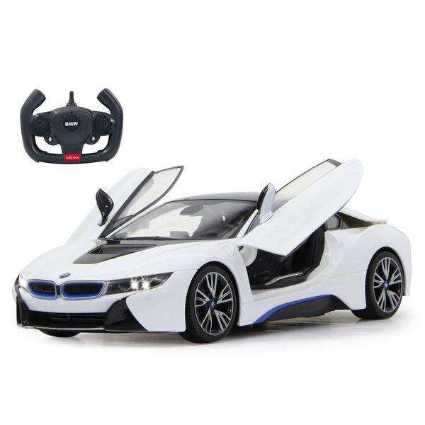 Bmw I8 1:14 Bianco 2,4Ghz Porta Telecomandata-image