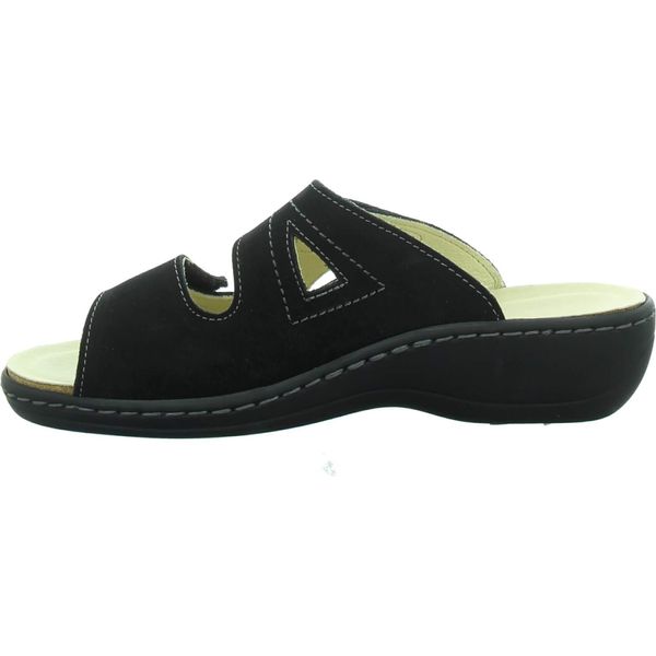 Longo Mules - Nero / Argento Pelle : Normale : 38 Dimensione: 38 Larghezza: Normale-image
