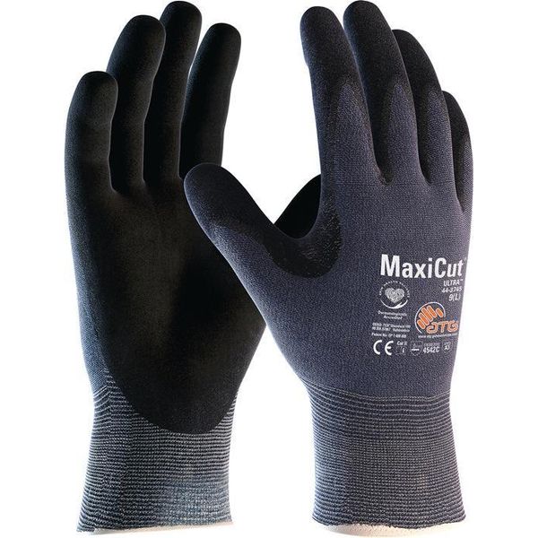 Guanti Antitaglio Maxicut Ultra 44-3745HCT Taglia 9 Blu/Nero En 388 Psa Ii-image