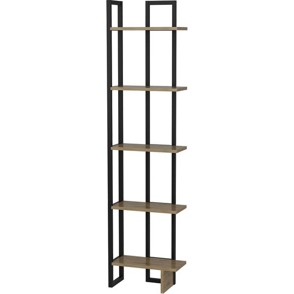 Skye Decor, Alice - Nero, Ud, Libreria, Rovere, 45 X 180 X 22 Cm-image