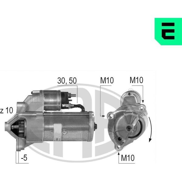 Era 220363A Motorino Di Avviamento 2,2 Kw Per Fiat Ducato Furgone/Telaio (230) 12 V-image