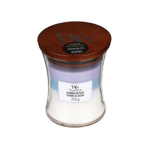 Woodwick Trilogy Candele A Clessidra Medie Vonná SvíčKa Calming Retreat 275 G-image