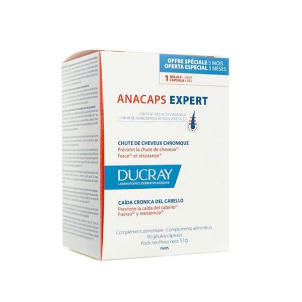 Ducray Anacaps Expert Reactional Integratore Per La Perdita Dei Capelli 90 Capsule-image