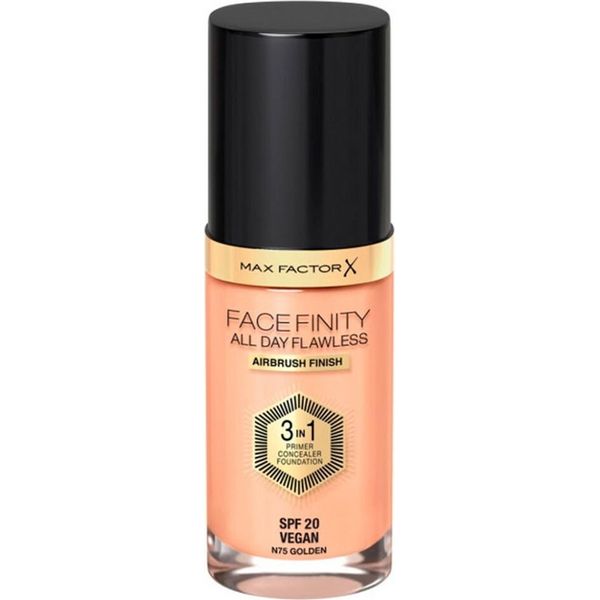 Max Factor Facefinity 3In1 Primer, Correttore E Fondotinta 75-Golden 30Ml-image