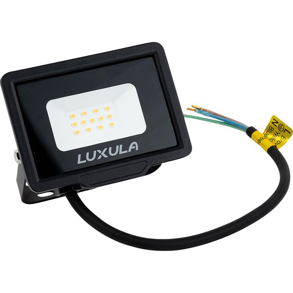Luxula Proiettore Led, Eek: F, 10W, 1000Lm, 3000K, Nero-image