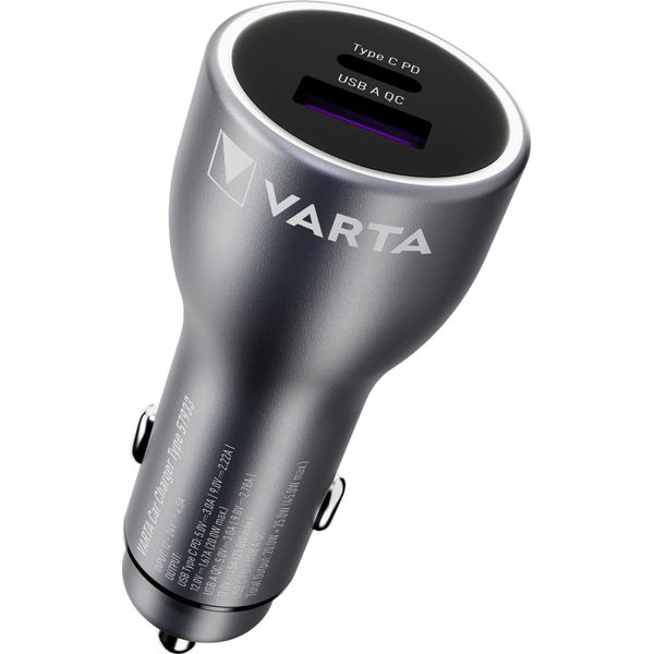 Varta LadegeräT 45W Car Charger 1X USB-A 1X USB-C-image