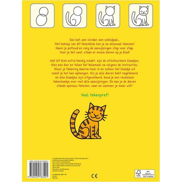 Il Grande Blocco Da Disegno Di Delta, Per Imparare A Disegnare Gli Animali Passo Dopo Passo-image