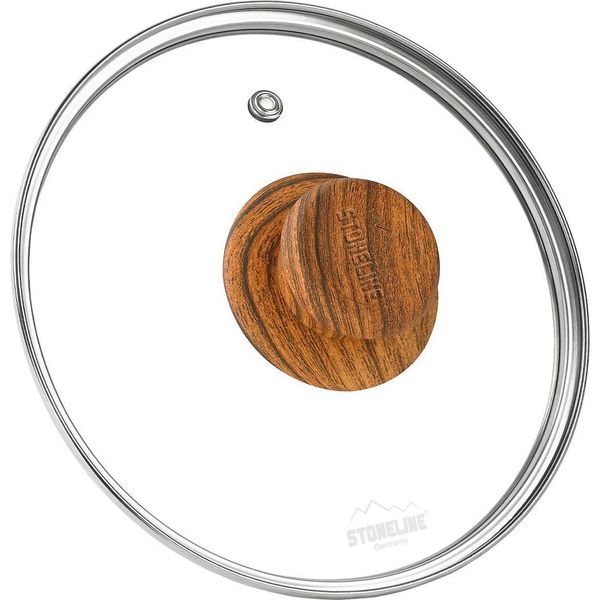 Stoneline® Back To Nature Coperchio In Vetro 18 Cm | Aspetto Legno-image