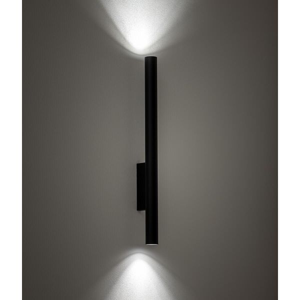 Lampada Da Parete Tubolare 2Xgu10 Nera 60 Cm Per Soggiorno Nowodvorski Fourty 10759-image