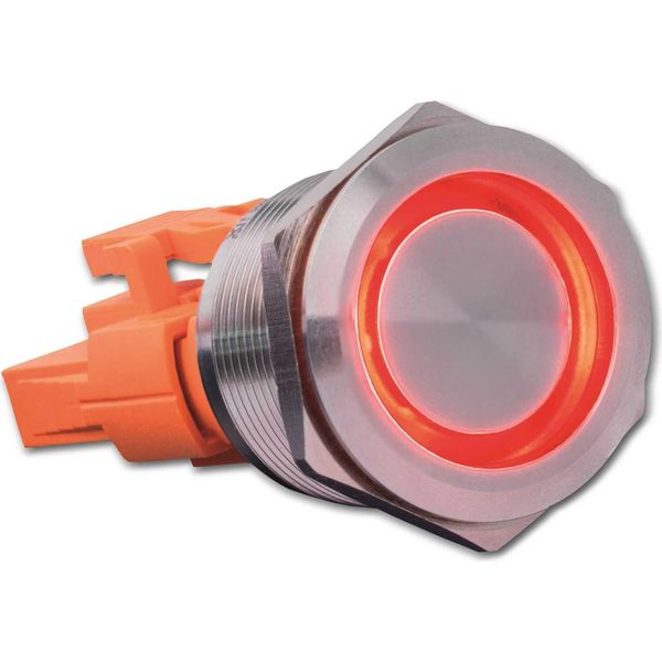 Joy-It BUTTON22C-L-RD Interruttore A Pulsante 250 V/Ac 15 A 1 X On/(Off) IP67, IK10 A Scatto 1 Pz-image
