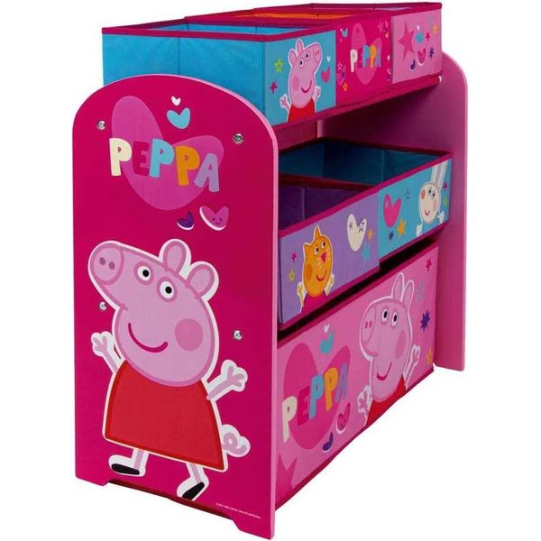 Scaffale In Legno / Organizzatore Di Giocattoli Peppa Pig, PP13987-image