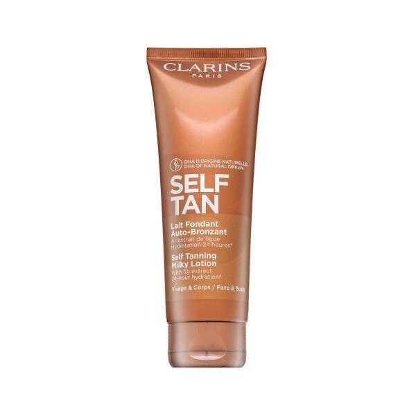 Clarins Self Tan Lozione Lattea Autoabbronzante Viso E Corpo, Idratazione 24 Ore 125 Ml-image