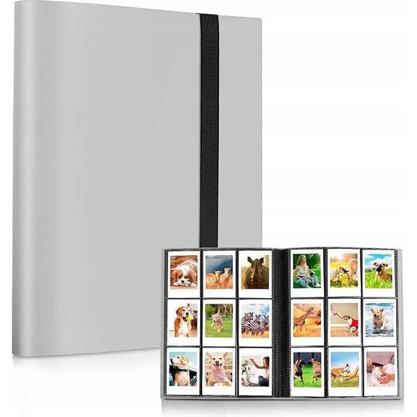 Album Fotografico 360 Foto Per Fujifilm Instax Mini / Xiaomi / Polaroid / Canon / Hp / Kodak / Grigio-image