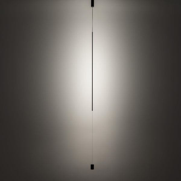 Lampada A Sospensione Led Nera Tubolare Moderna 300 Cm Nowodvorski Vertic-image