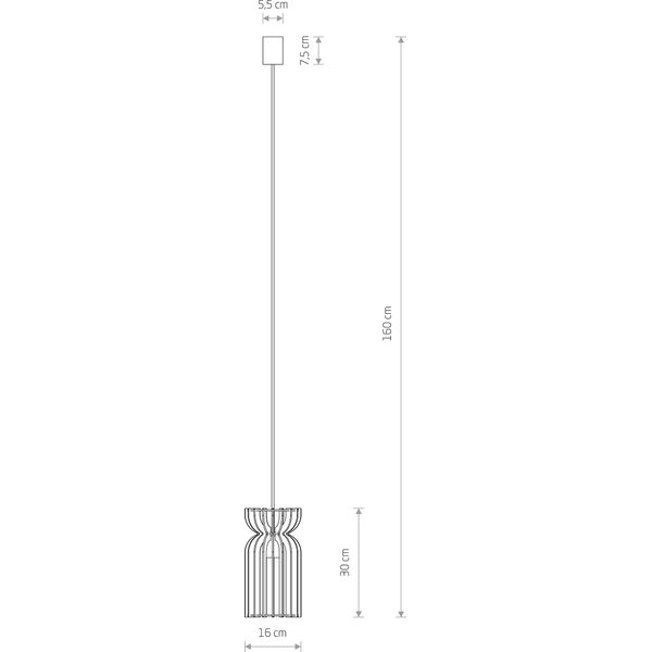 Lampada A Sospensione Con Paralume In Legno 60W Kymi B Nowodvorski 10574-image