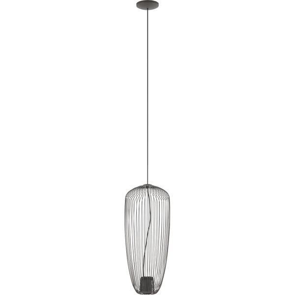 Lampada A Sospensione Industriale In Filo Metallico Grigio Scuro 1Xgu10 10W Pumpkin S 11243 Nowodvorski-image