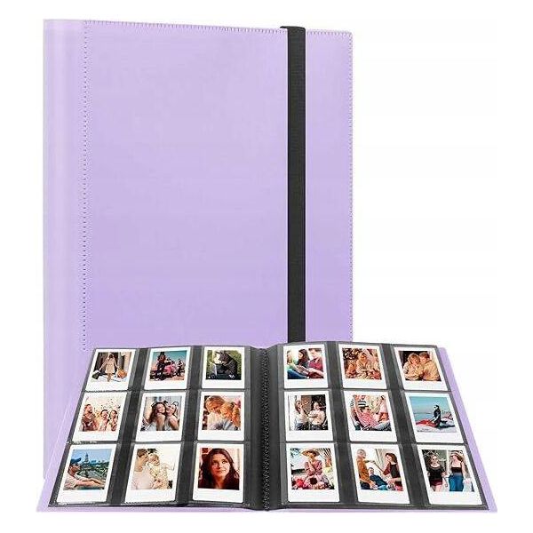 Album Fotografico 360 Foto Per Fujifilm Instax Mini / Xiaomi / Polaroid / Canon / Hp / Kodak / Purple-image