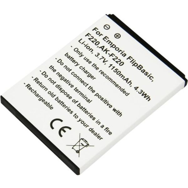 Avizar, Batteria Agli Ioni Di Litio 3,7 V 2000Mah Per Emporia Flipbasic F220 - Lunga Durata Della Batteria,-image