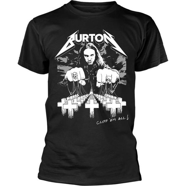 Metallica - Maglietta "Cliff Em All"" Per Uomo/Donna Unisex PH1285 (L) (Nero)"-image
