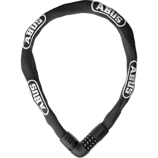 Lucchetto A Catena Abus Tresor 6807C - Lucchetto A Combinazione Con Catenaccio A 360°, Catena In Acciaio Spessa 7 Mm, Codice Di Combinazione A 4 Cifre - Lucchetto Per Bicicletta Con Livello Di Sicurezza 7 - Lunghezza 110 Cm, Nero-image