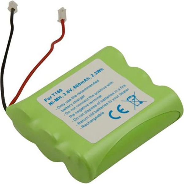 Avizar, Batteria Universale Nimh 600Mah Per Telefono Panasonic Philips Sanyo 3,6V, Verde-image