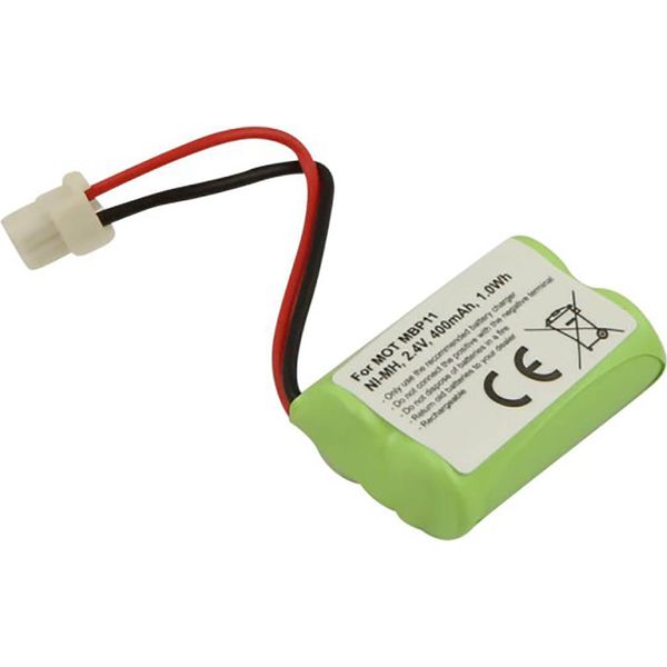 Avizar, Batteria Per Baby Monitor Motorola MBP11, Ni-Mh 400 Mah, Verde-image