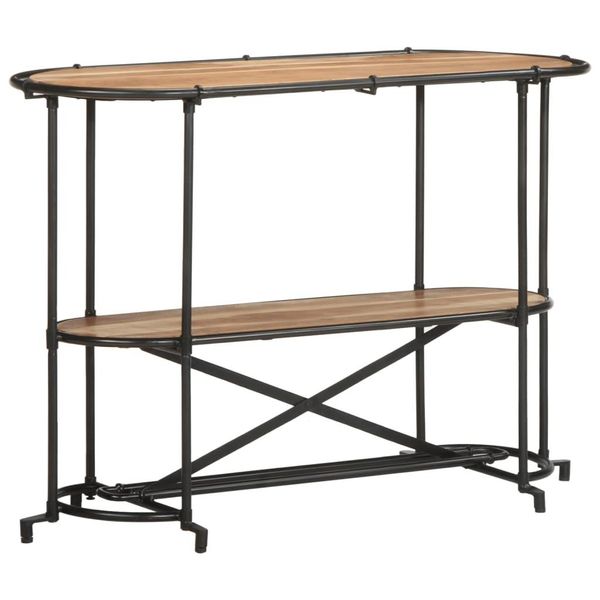Syfax™ Tavolo Consolle 110X42X76 Cm In Legno Massello Di Acacia-image