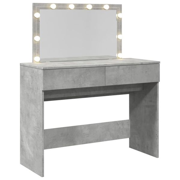 Syfax™ Toeletta Con Led Grigio Cemento 100X40X120 Cm-image