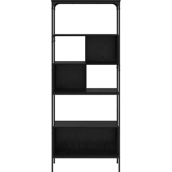 Syfax™ Libreria Rovere Nero 76 X 33 X 188,5 Cm Legno Multistrato-image
