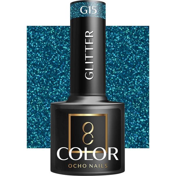 Ocho Nails Smalto Ibrido Glitter G15 -5 G-image