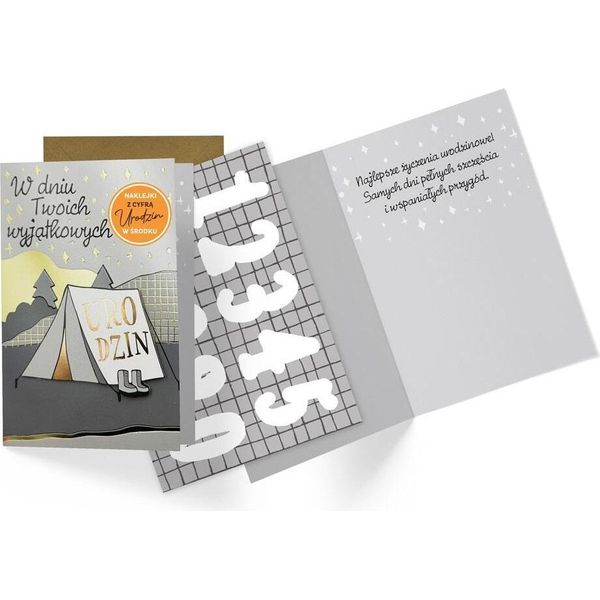 Biglietto Di Auguri B6 Numeri Intercambiabili DK-1164-image