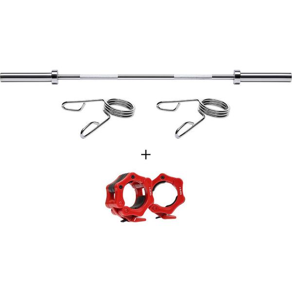 Set Bilanciere Olimpico Da 200 Kg - Sollevamento Pesi Per Impieghi Gravosi-image