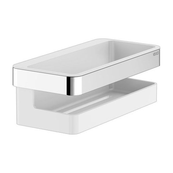 Keuco Collection Moll Cestino Doccia 2 Pezzi Cromo/Bianco - 12758010000-image