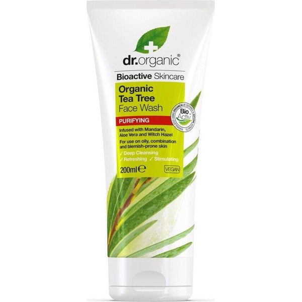 Dr Organic Tea Tree Face Wash 200Ml-image