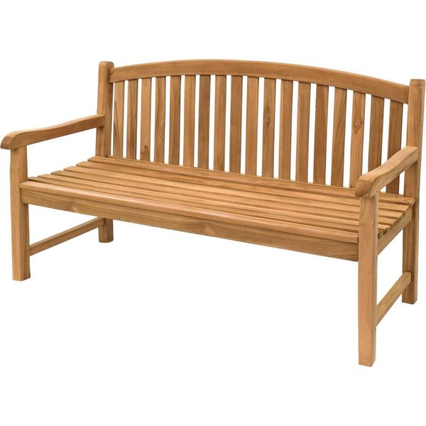 Teako Design Elegante Panca Da Giardino Bari In Teak - Resistente Alle Intemperie E In Varie Misure (150 Cm)-image