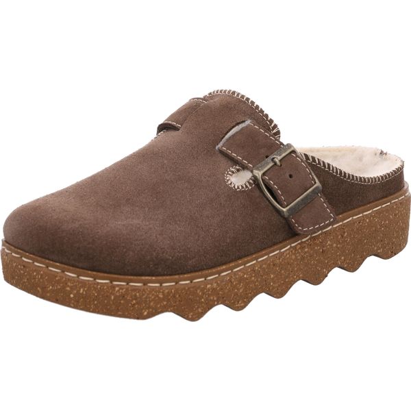 Rohde Pantofole Da Donna In Pelle Foggia 6123, Misura:38 Eu, Colore:Marrone-image