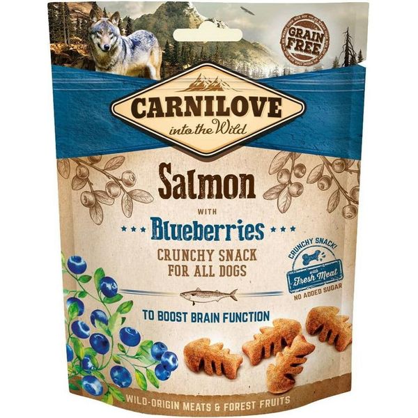 Carnilove Snack Croccante Per Cani Saumon Aux Myrtilles 200Gx6-image