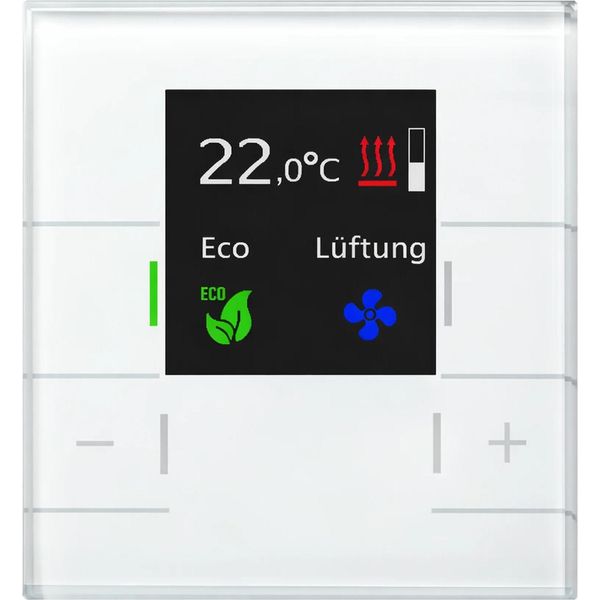 Mdt Glas Raumtemperaturregler Smart Mit Farb Display, Weiß-image