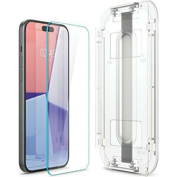 Spigen Iphone 15 Pro Max Screen Protector Tempered Glass Glas.Tr "Ez Fit"""-image