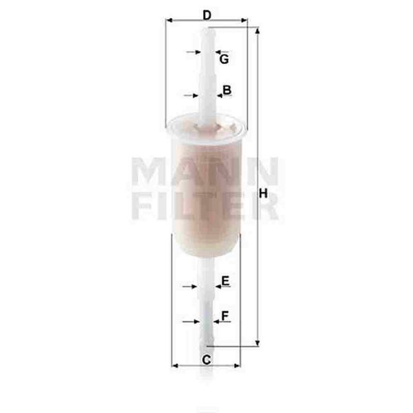 MANN-FILTER Filtro Carburante Wk 32 (10)-image