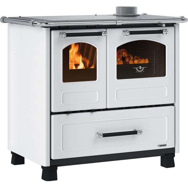 La Nordica Family 4,5 Interno Caminetto Freestanding A Legna Bianco-image